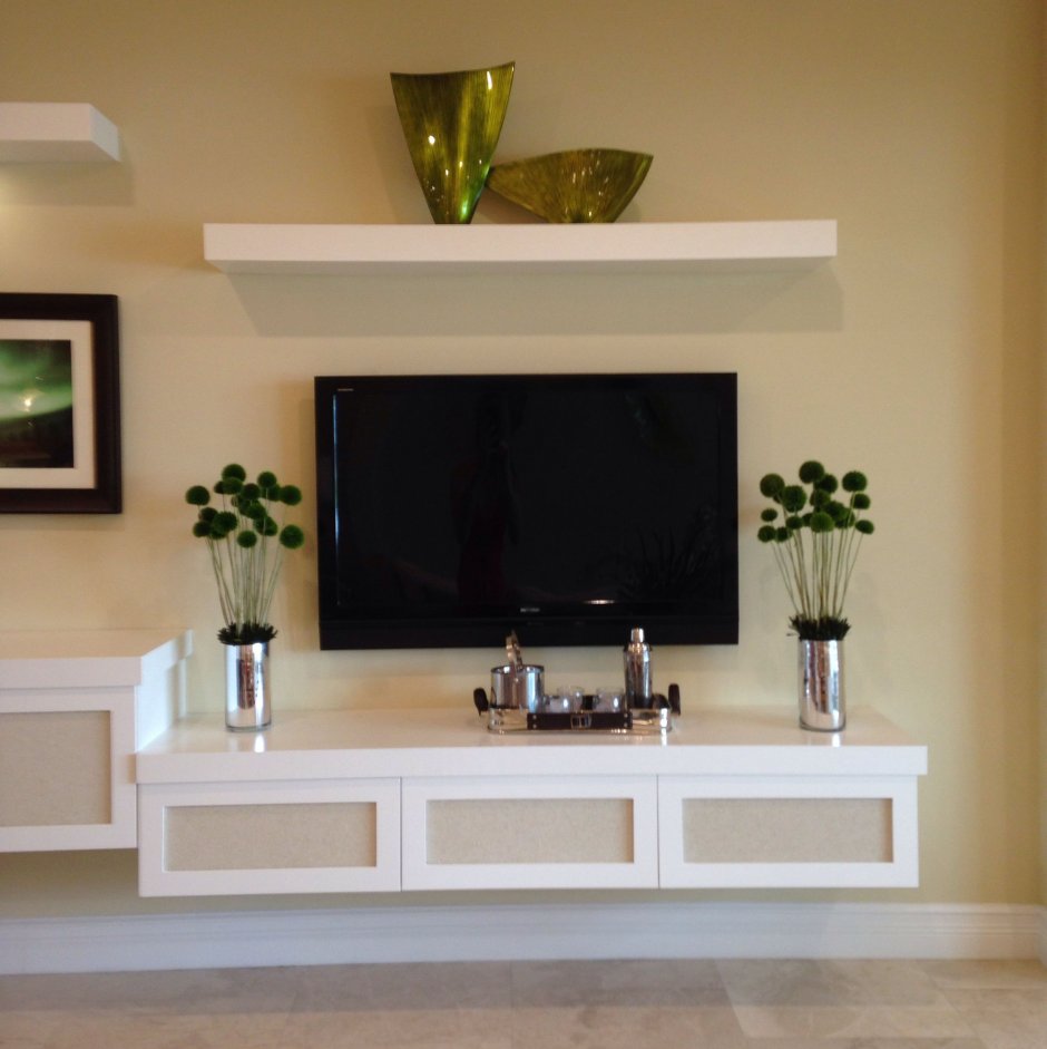 Полки над телевизором