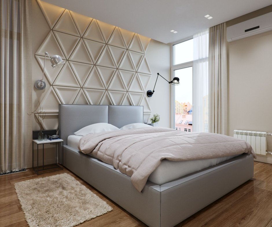 Стильное изголовье кровати Минимализм