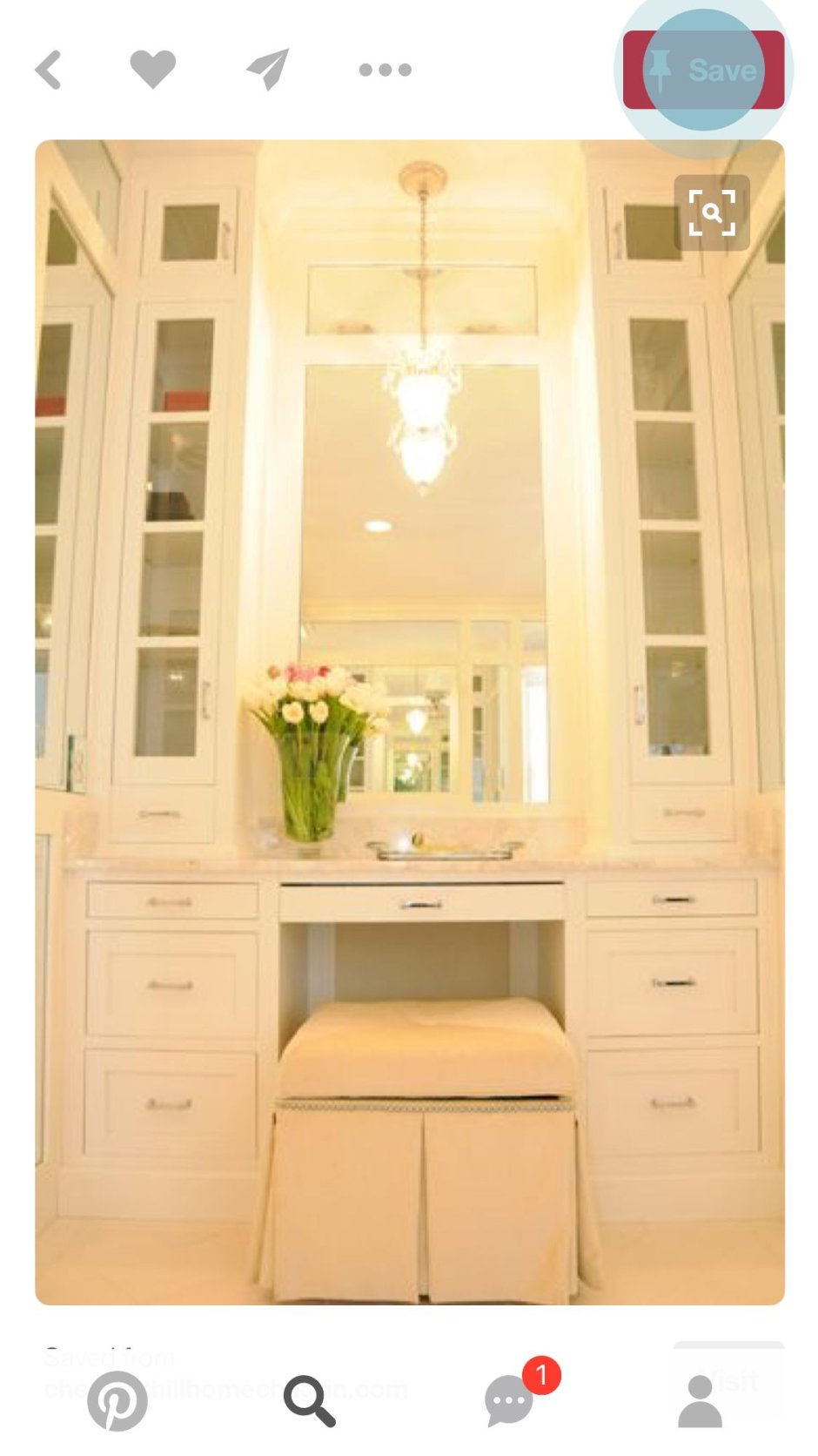 Угловой встроенный шкаф с туалетным столиком