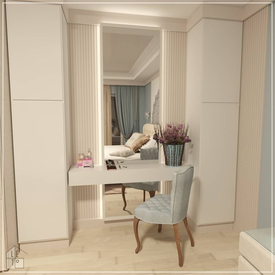 Шкаф с туалетным столиком для спальни