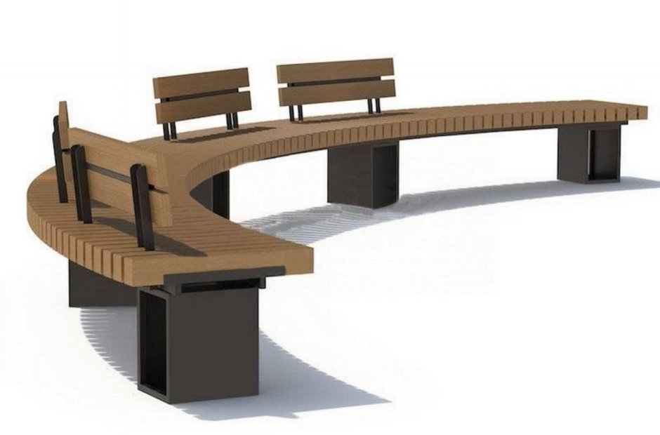 Садово-Парковая скамейка «радиус»