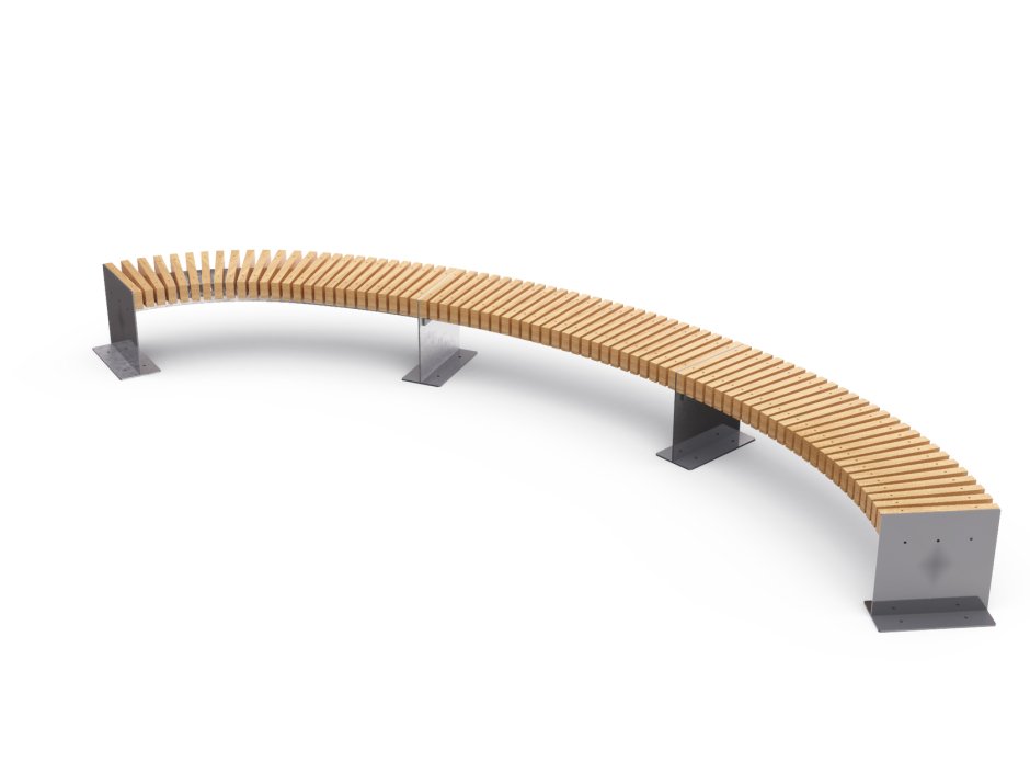 Скамейка радиусная