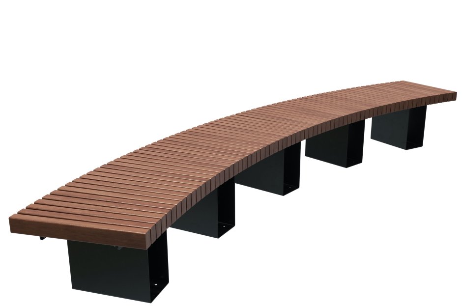 Скамейка Парковая "радиус" r2500х450хr3050