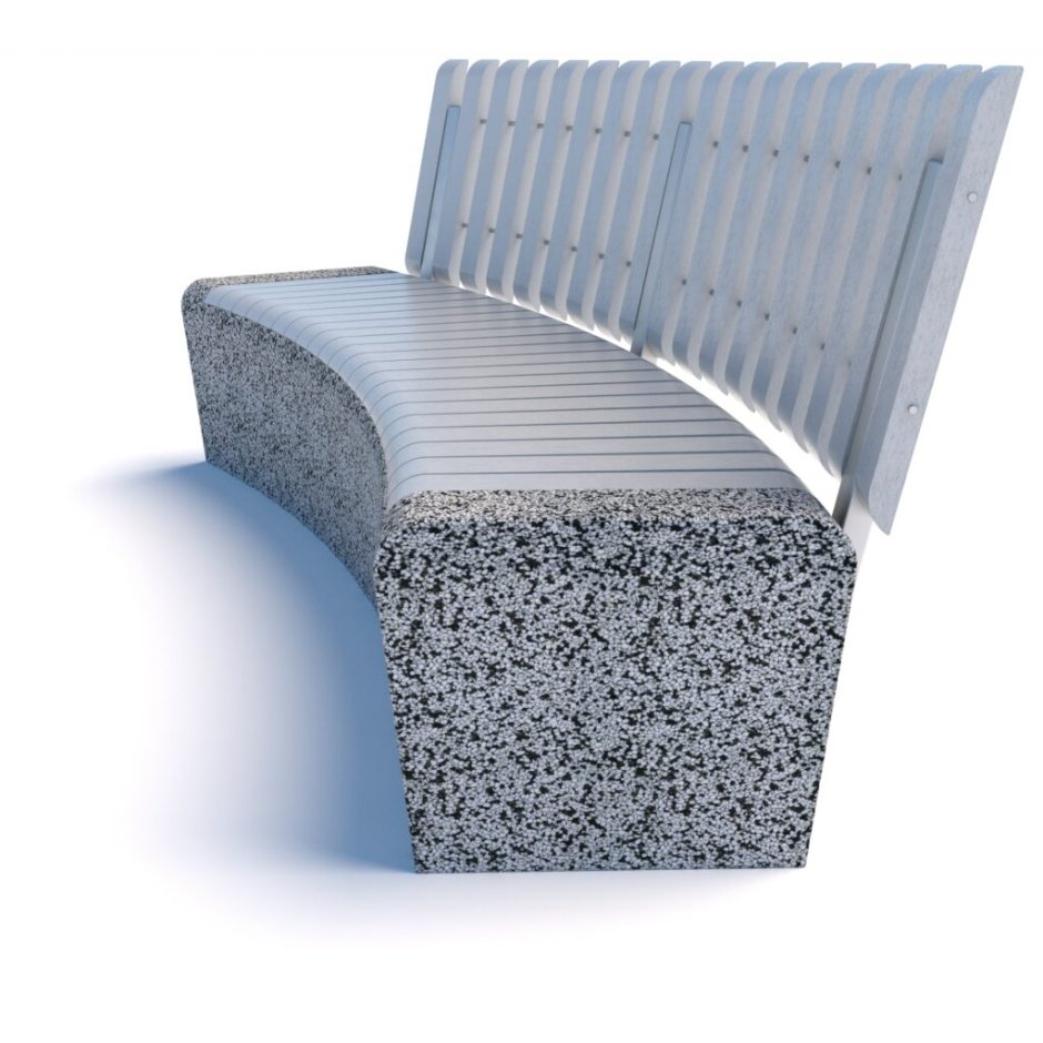 Скамейка уличная (диван радиусный) Мадрид (ed-3)