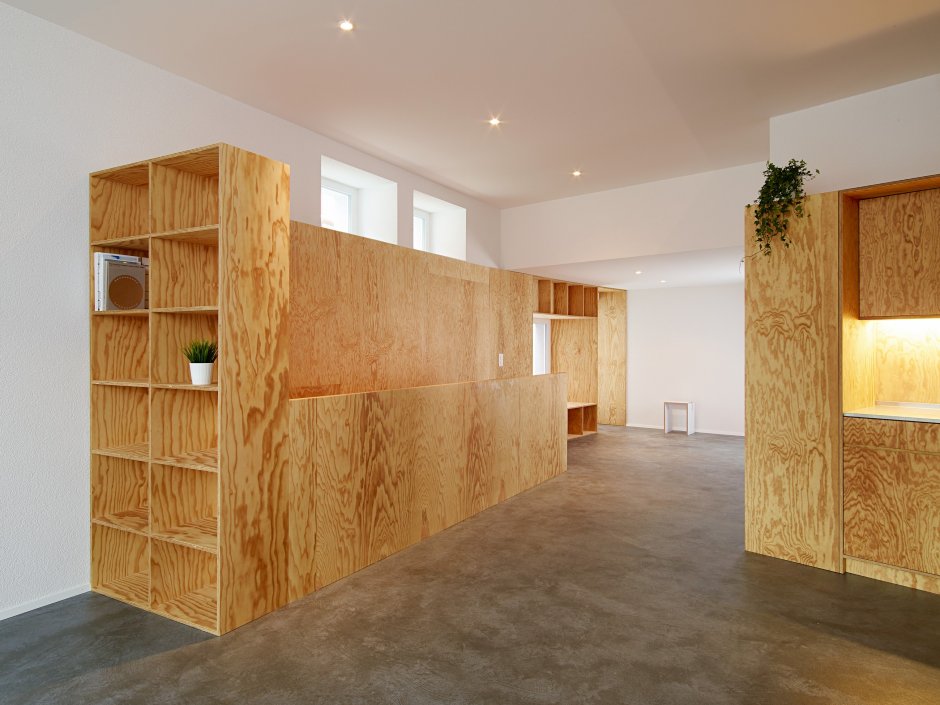 Фанера в интерьере