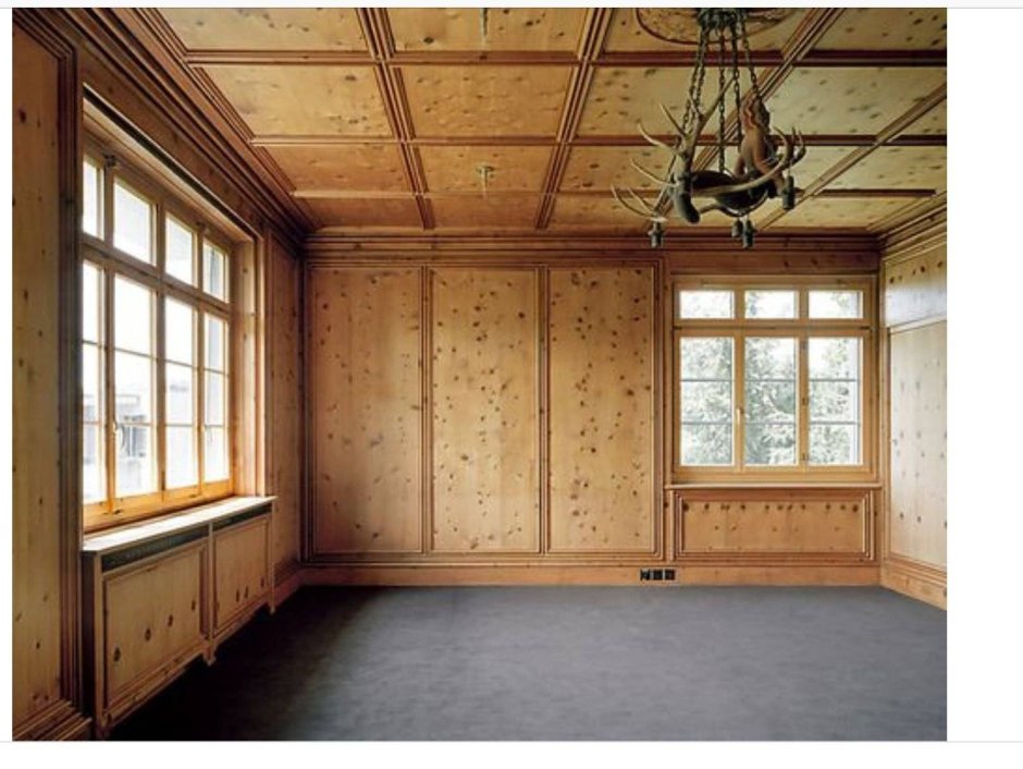 Отделка стен фанерой