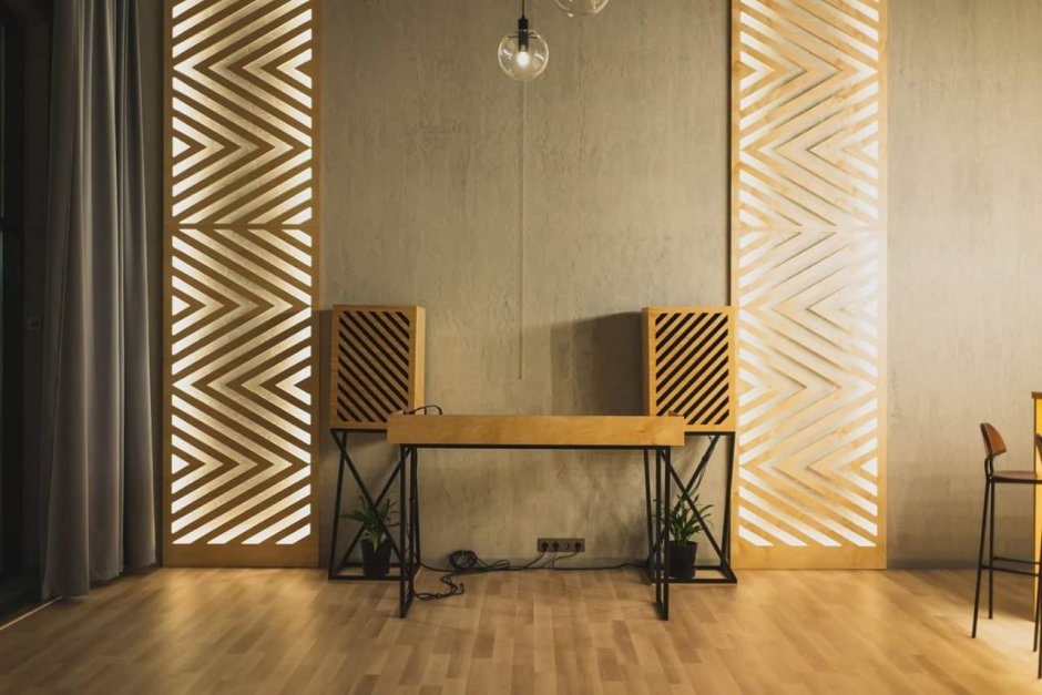 Фанера в интерьере