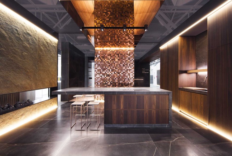 Порселаноса кухня остров