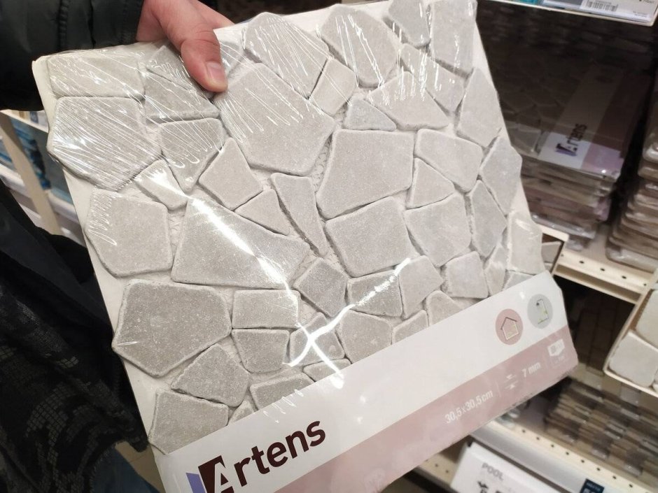 Гибкая плитка для стен камень Леруа