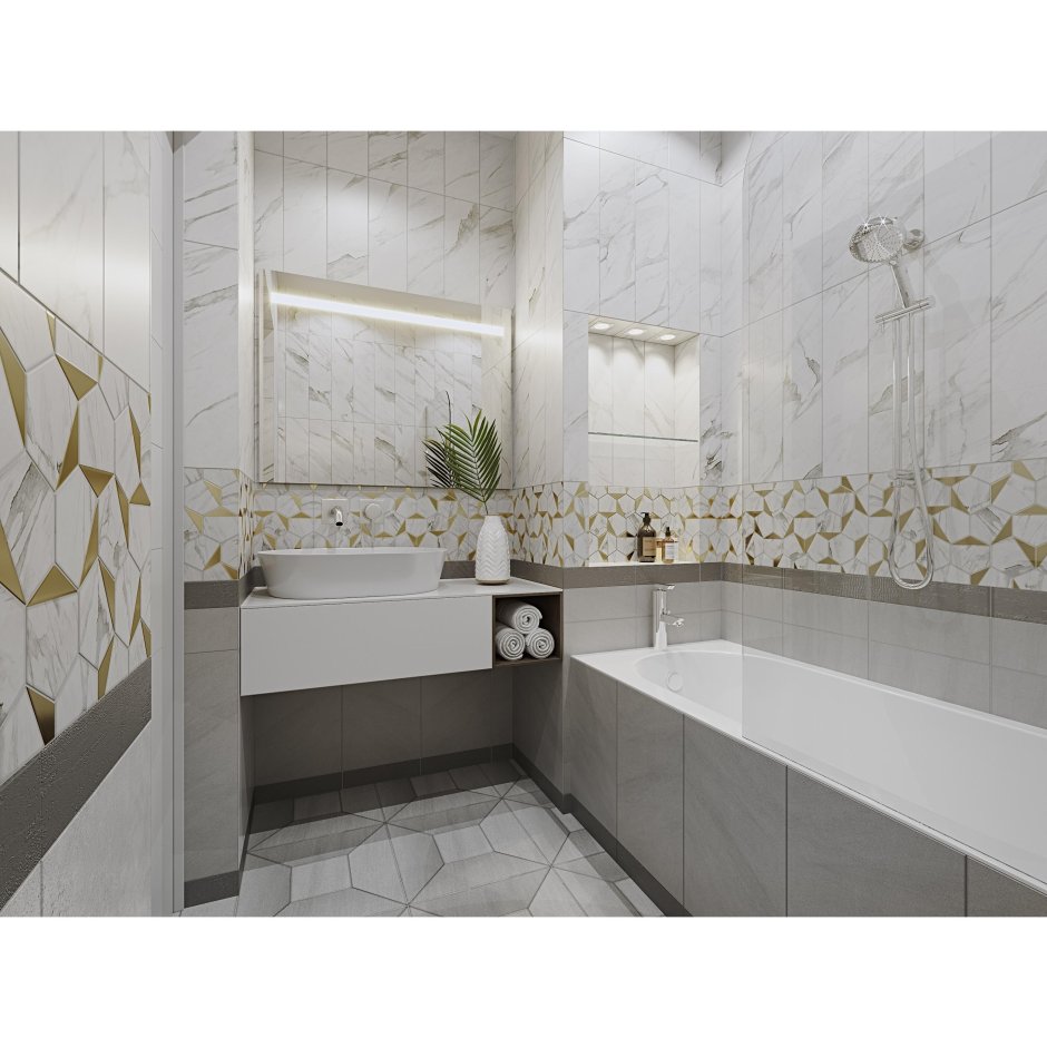 Декор Marble Gold 60x30 см