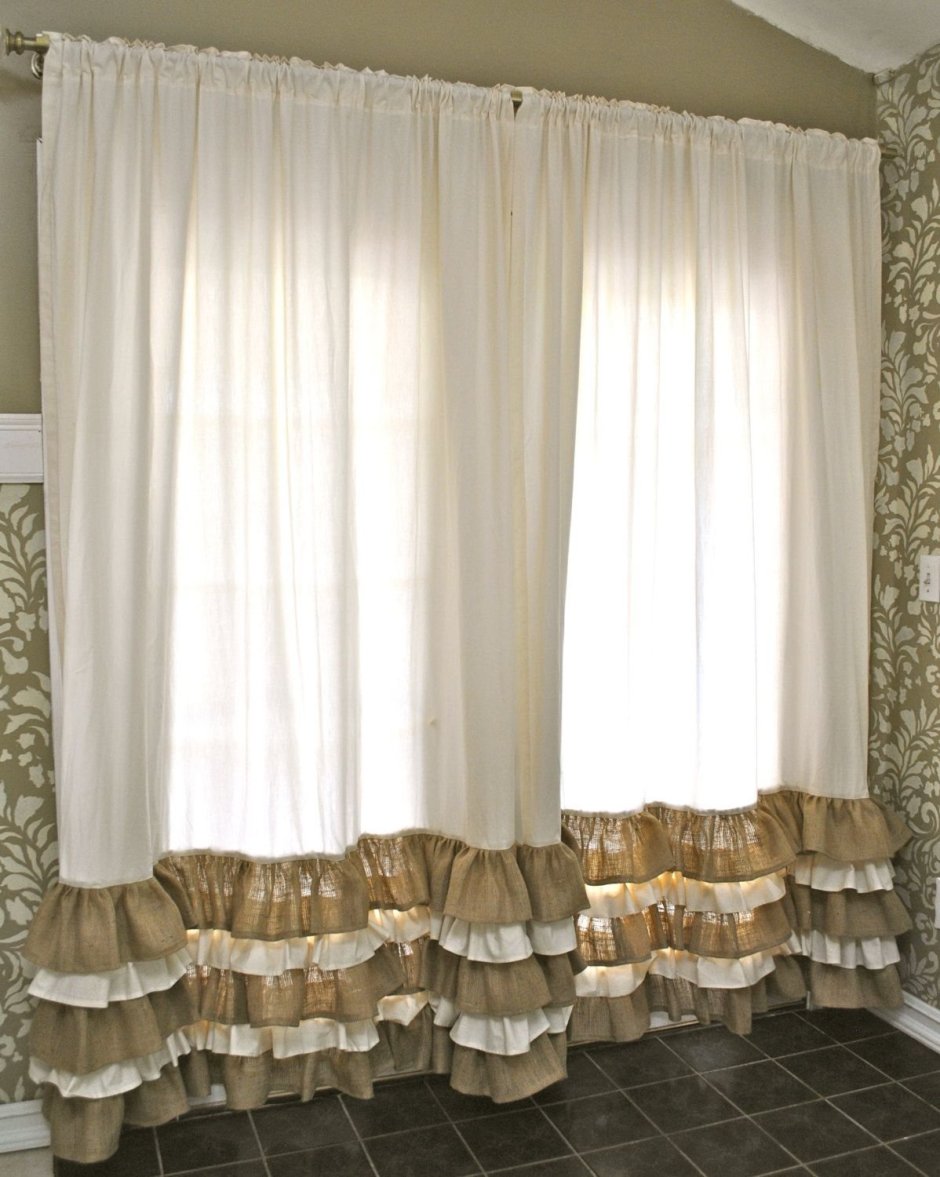 Шторы с рюшами