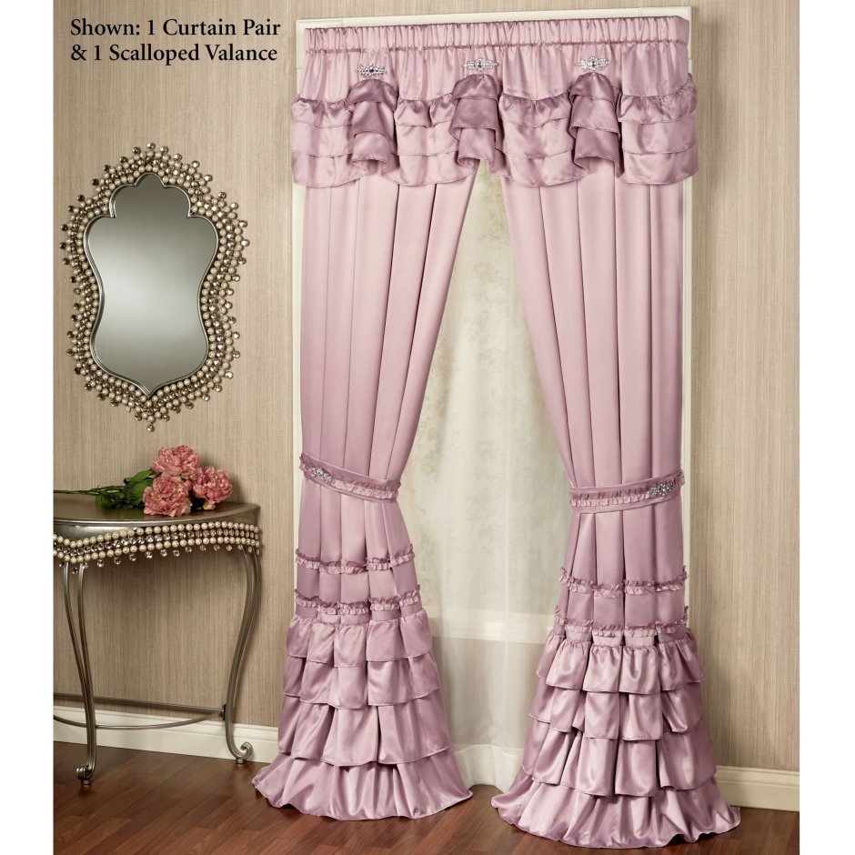 Шторы с рюшами