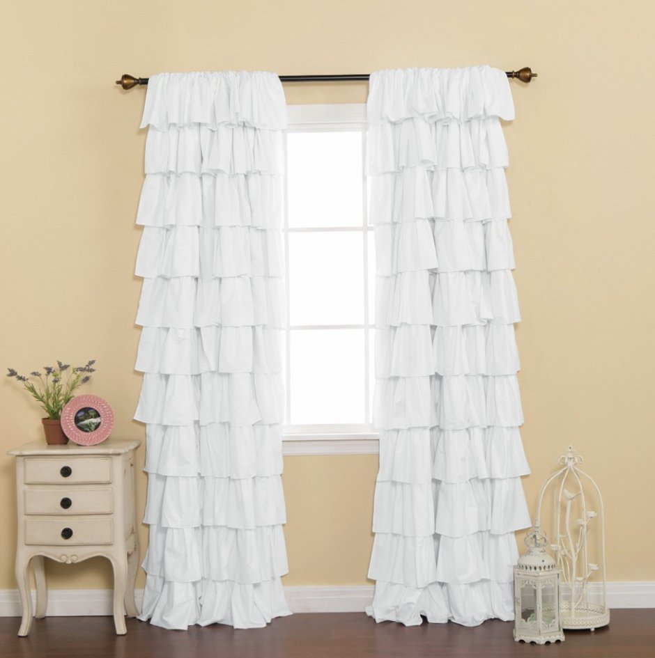 Шторы с воланами