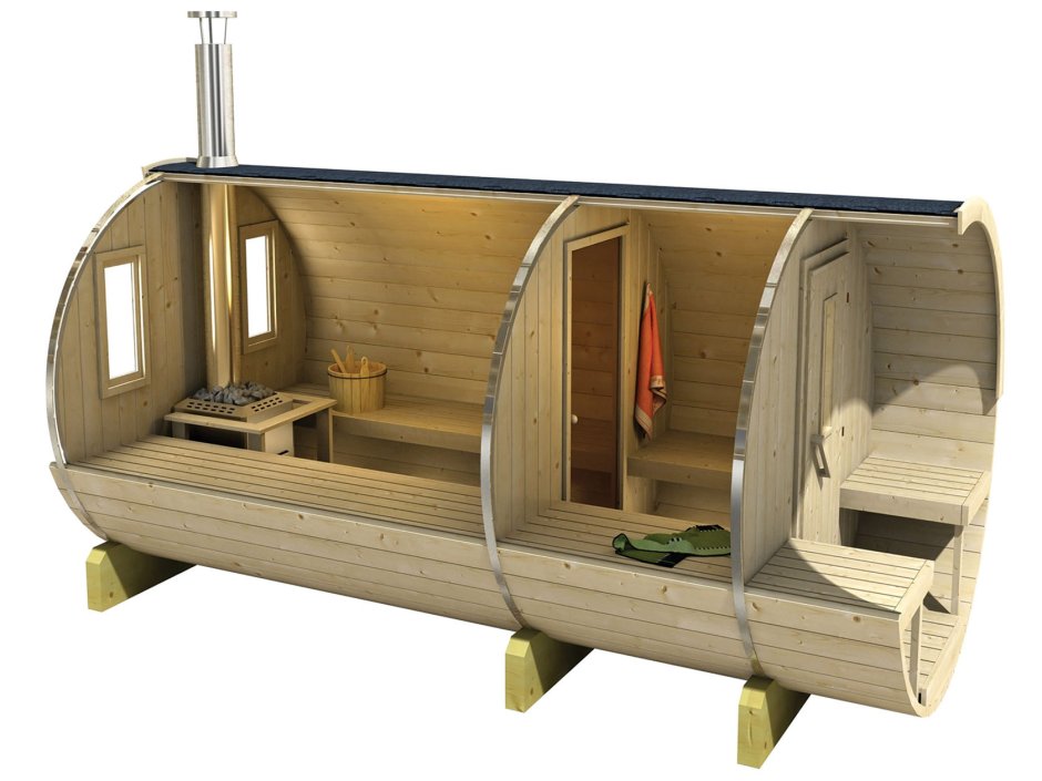 Баня бочка 2.20