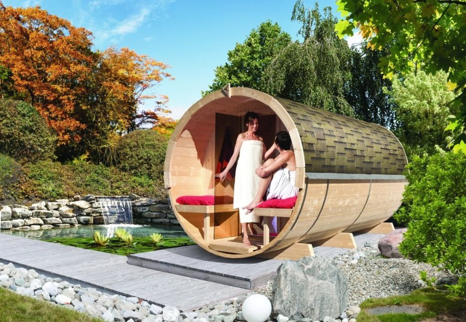 Баня из бочки