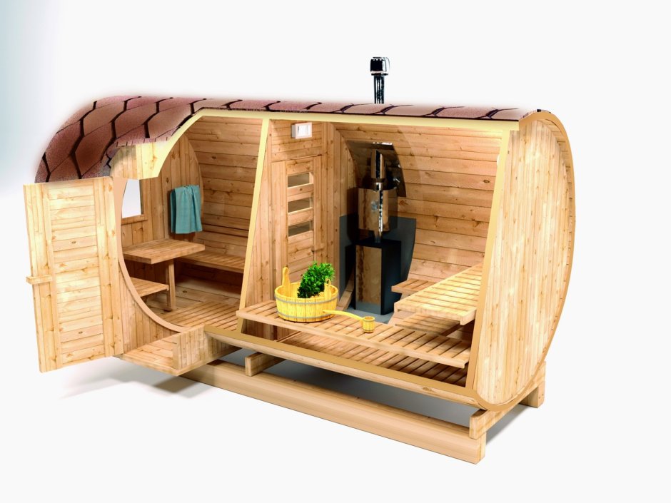 Баня бочка 6х4