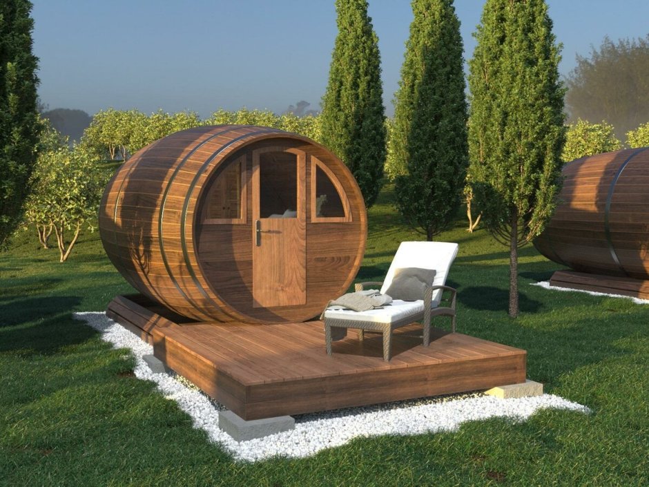 Домик в виде бочки