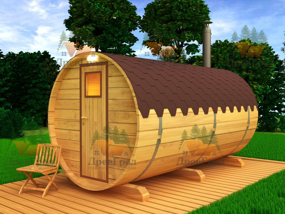 Баня бочка 5м
