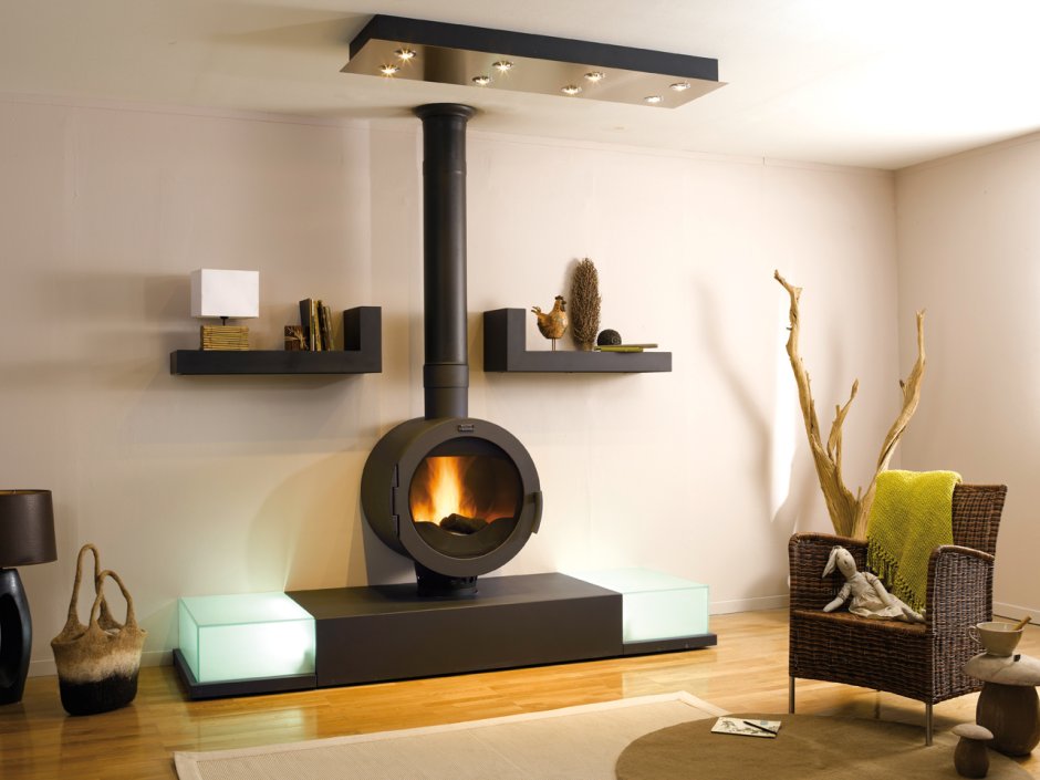 Современная печь буржуйка