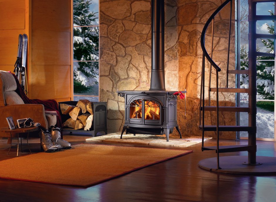 Дровяная печь-камин Vermont castings Defiant