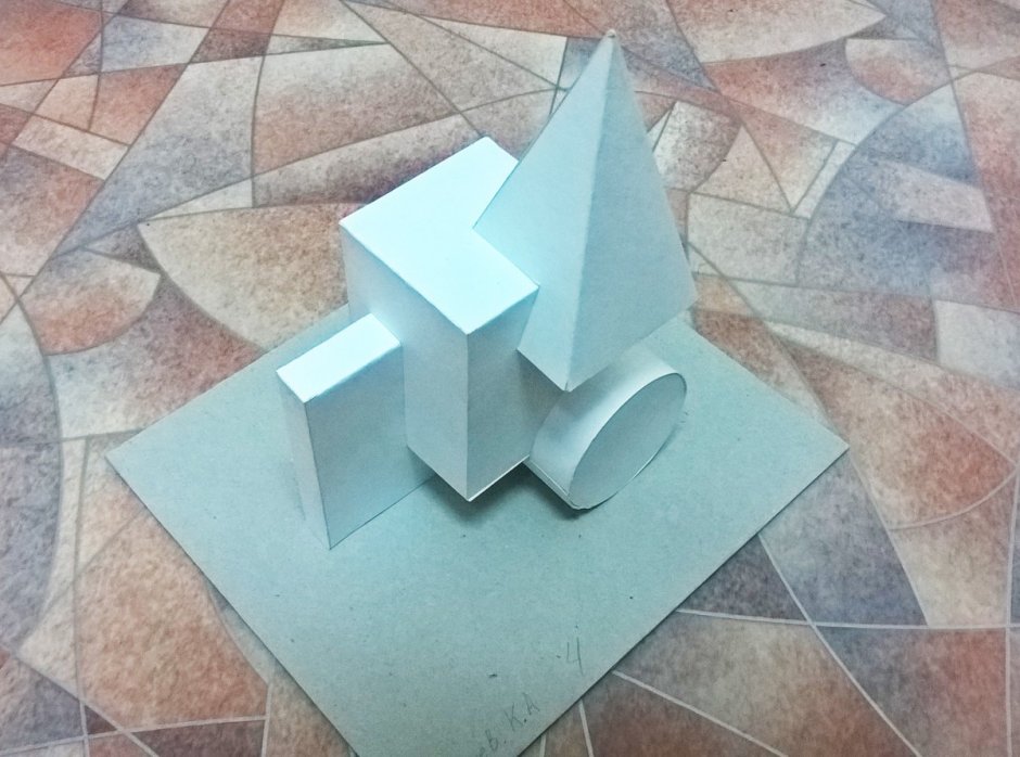 Объемная Геометрическая композиция