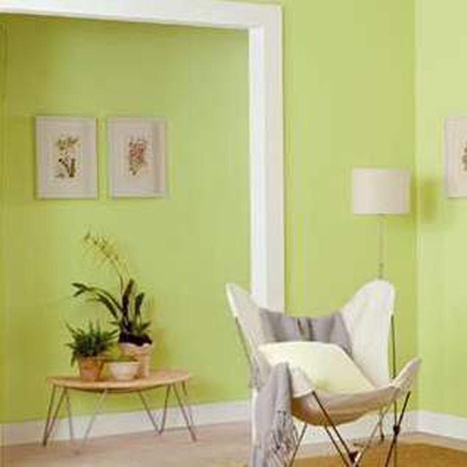 Фисташковая краска для стен