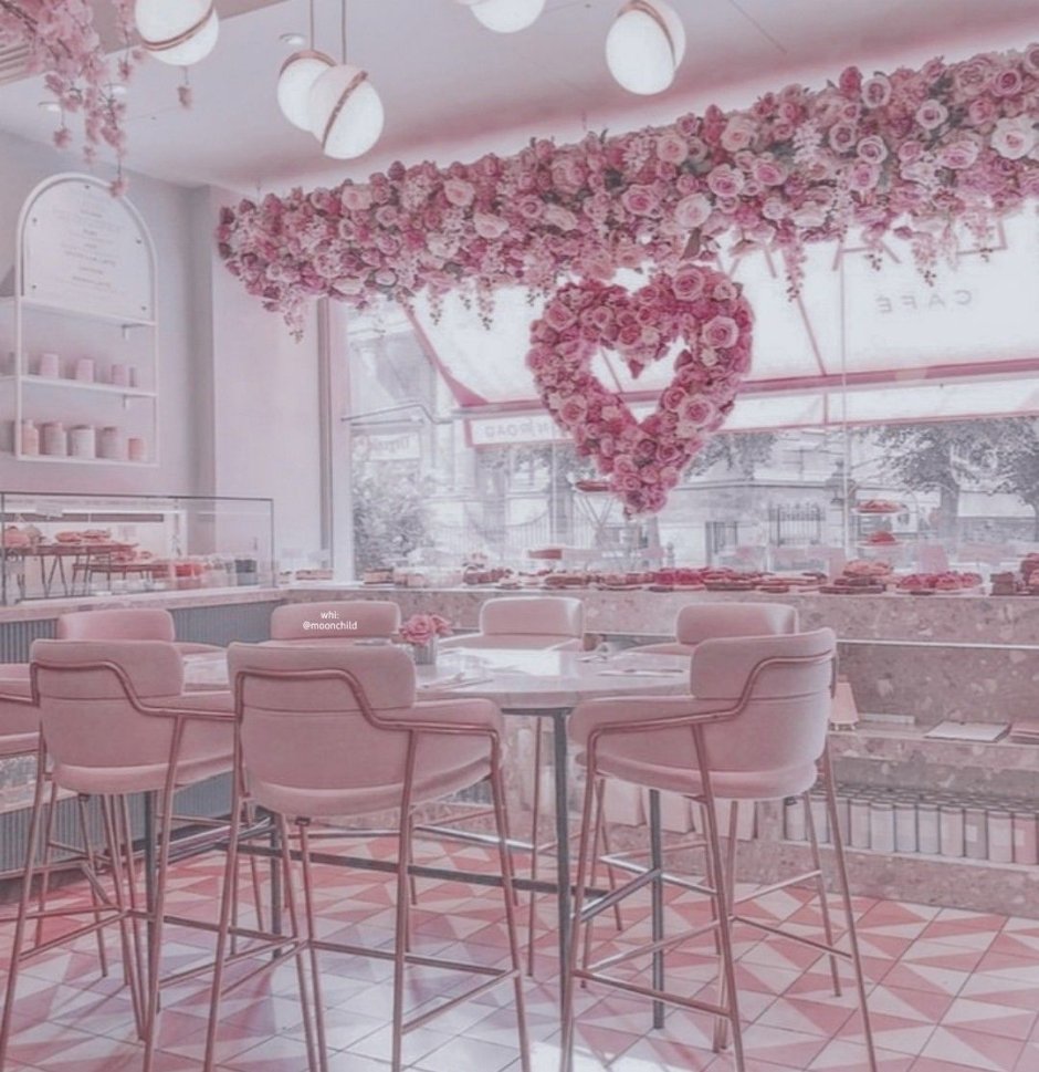 Розовое кафе