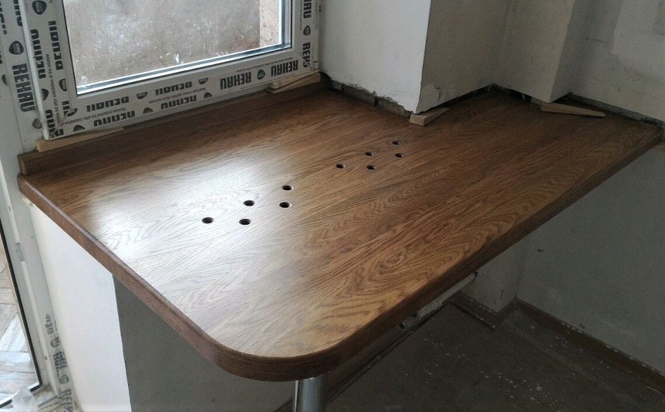 Деревянный подоконник столешница