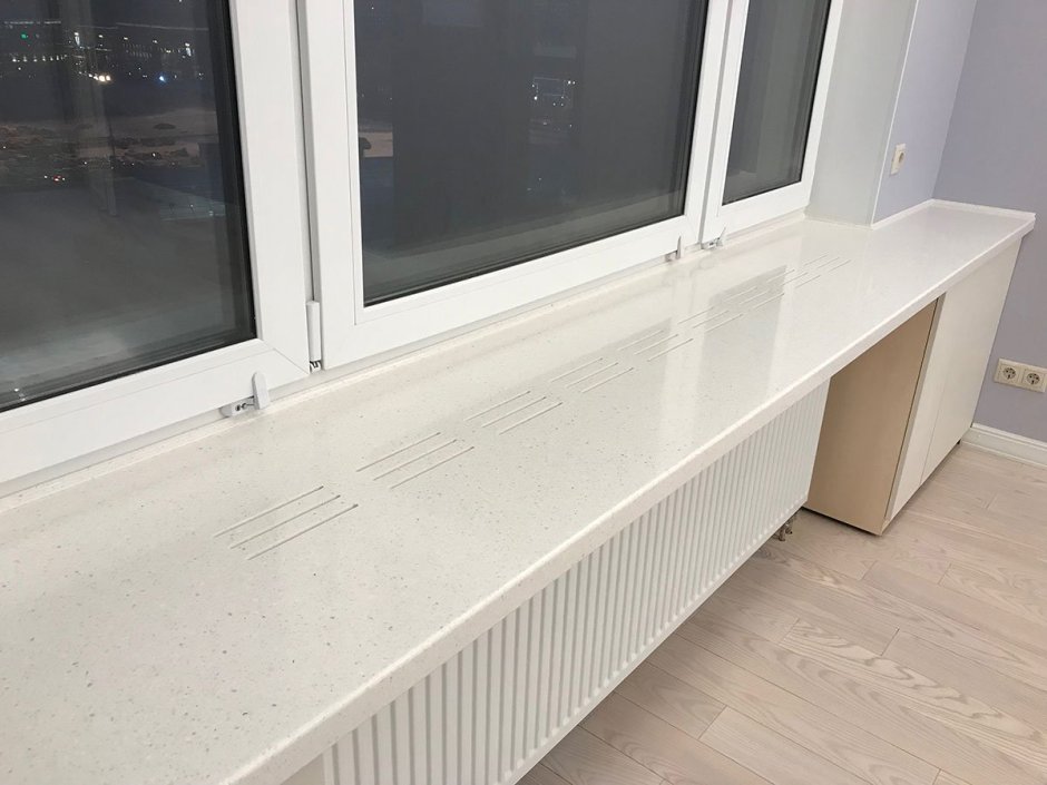 Подоконник пластиковый столешница