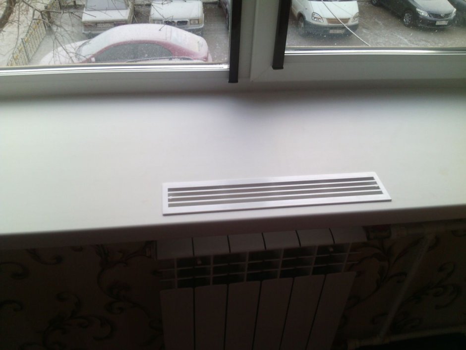 Вентиляционная решетка для подоконника