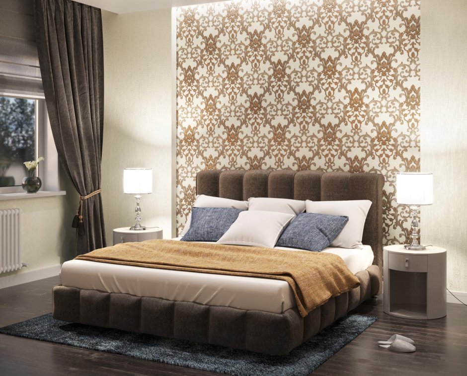 Палитра обоев для спальни