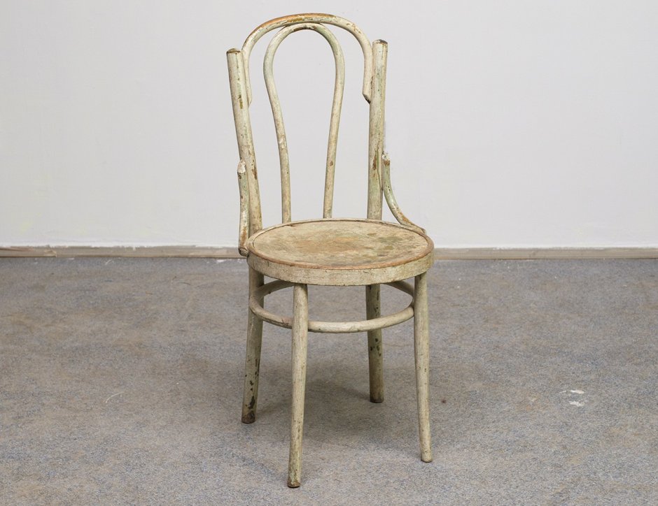 Старинный венский стул с ротанговым сиденьем