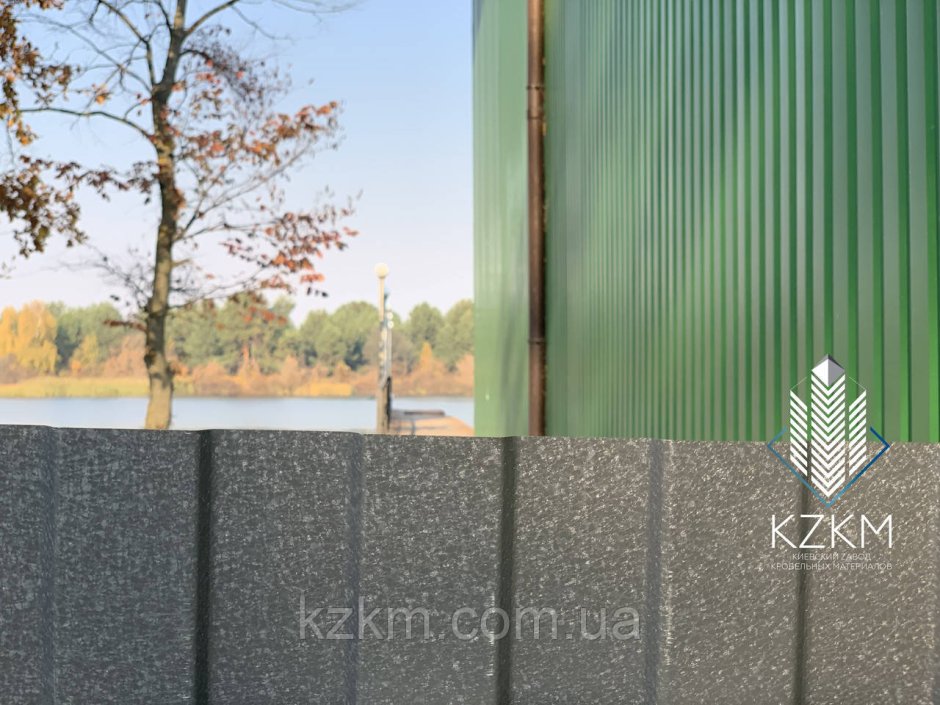 Профнастил 7024 серый графит забор