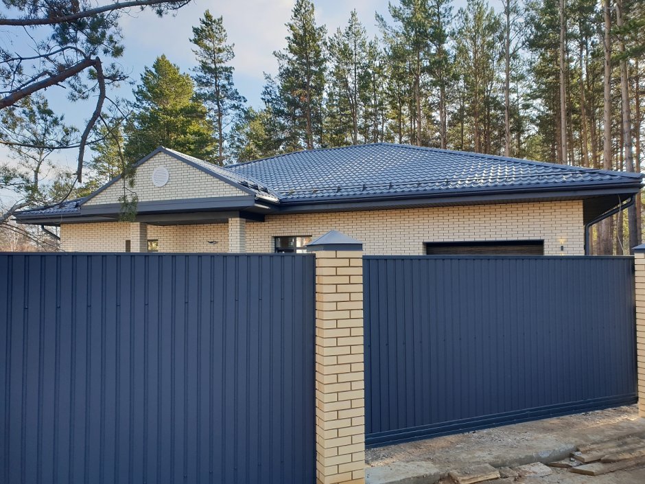 Забор рал 7024