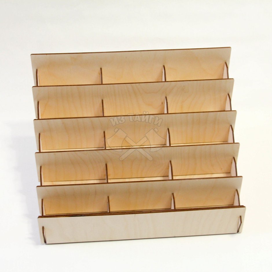 Стойка для открыток деревянная