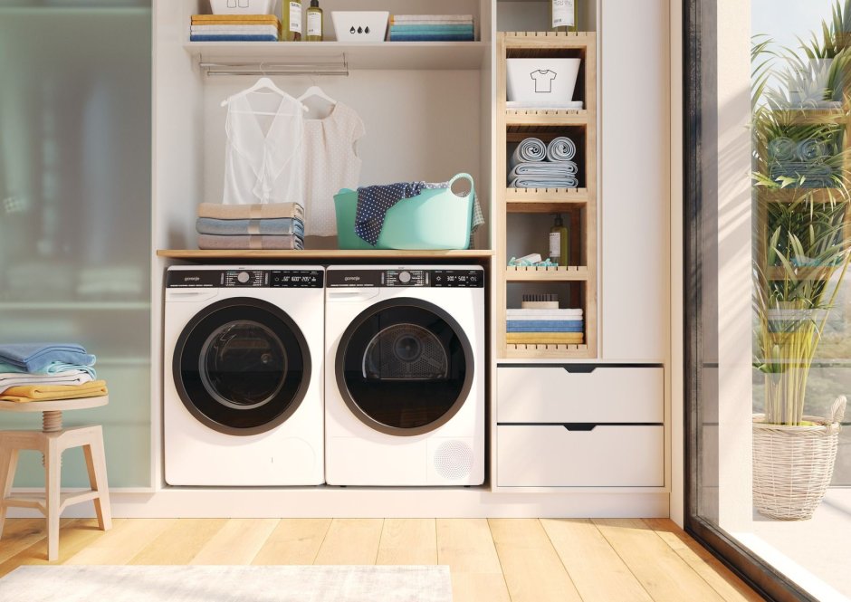 Стиральная и сушильная машина рядом