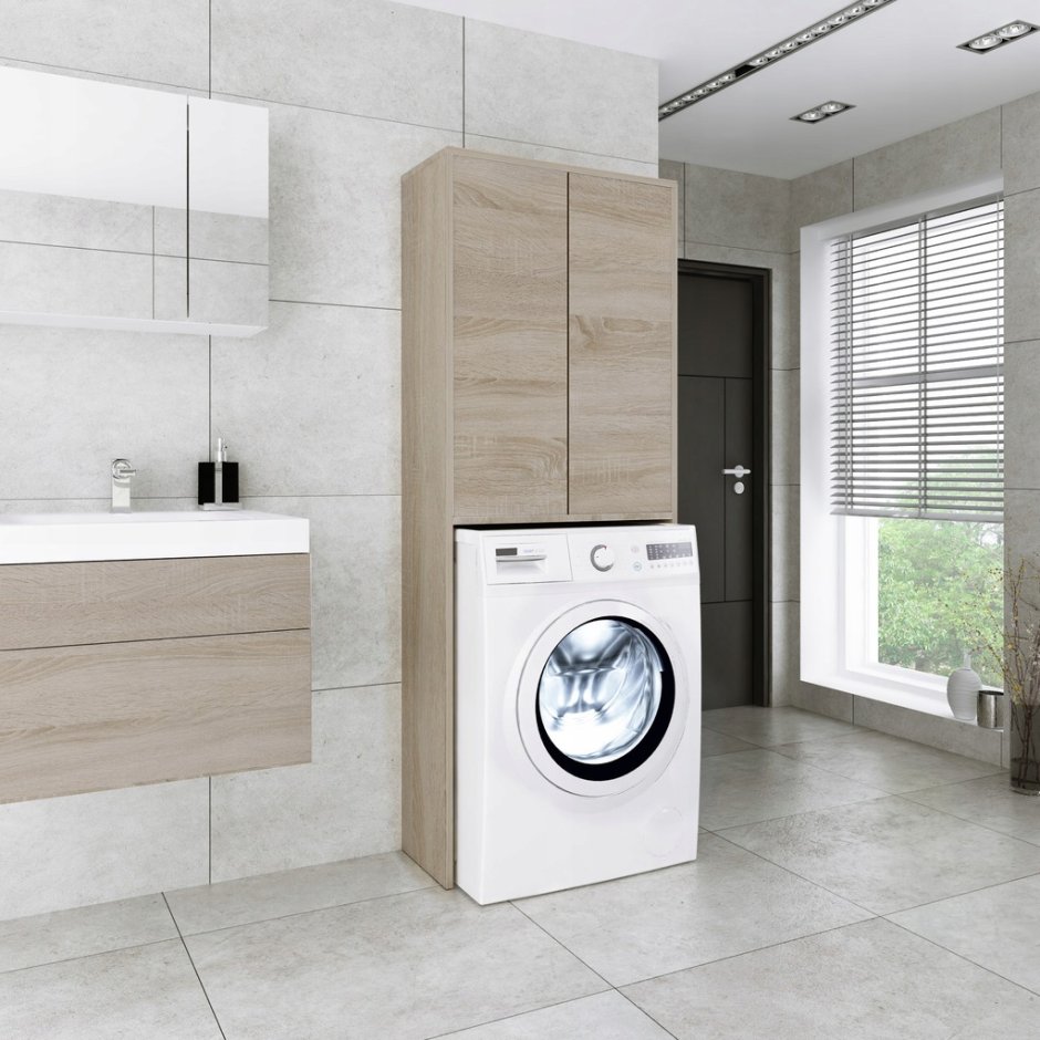 Шкаф напольный для стиральной машины 64 см Акватон