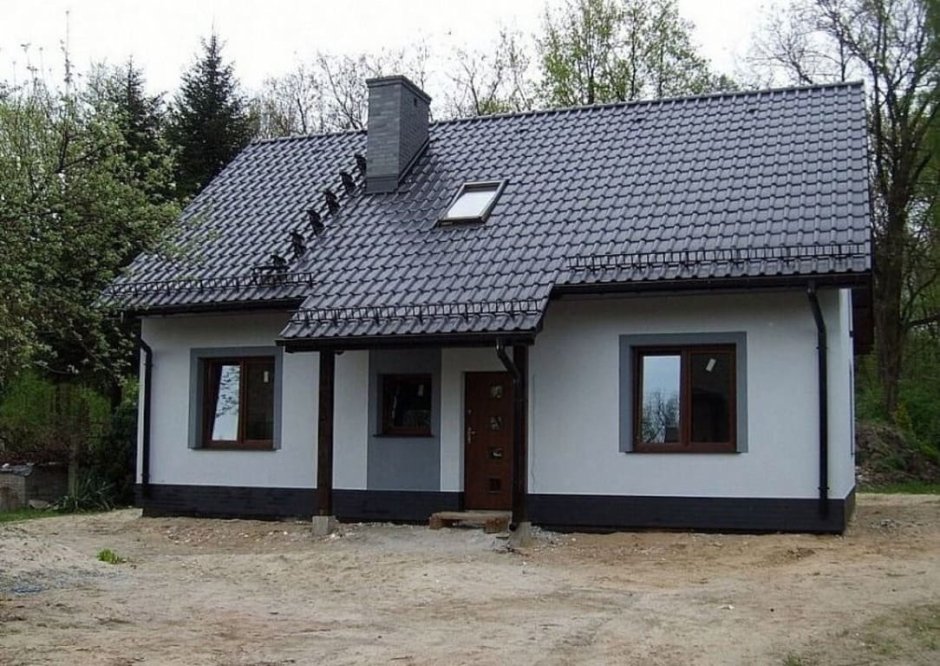 Одноэтажный дом из газобетона 80 кв