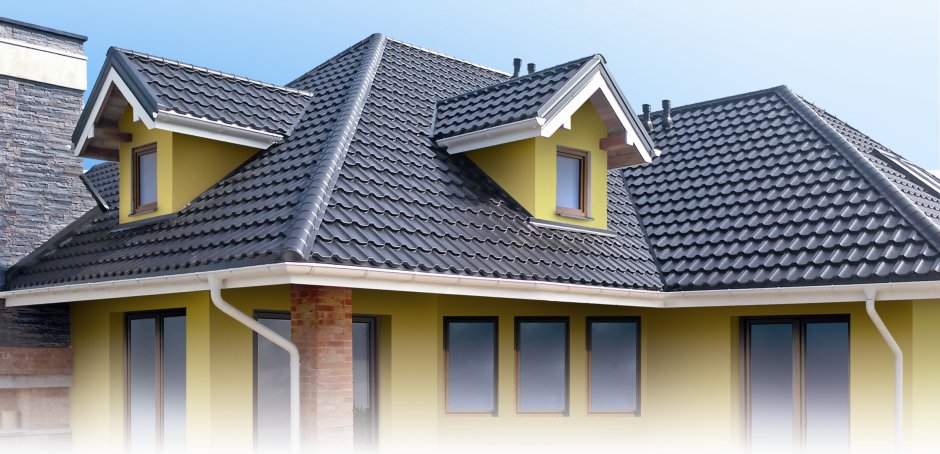 Металлочерепица графит 7024