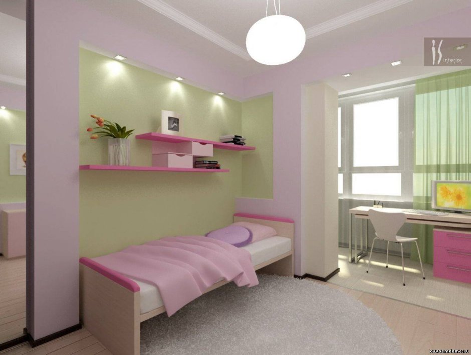 Детская комната с балконом