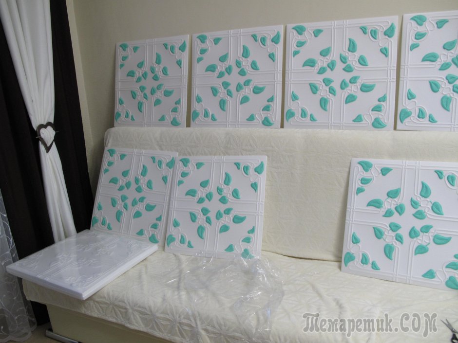 Декор из потолочной плитки