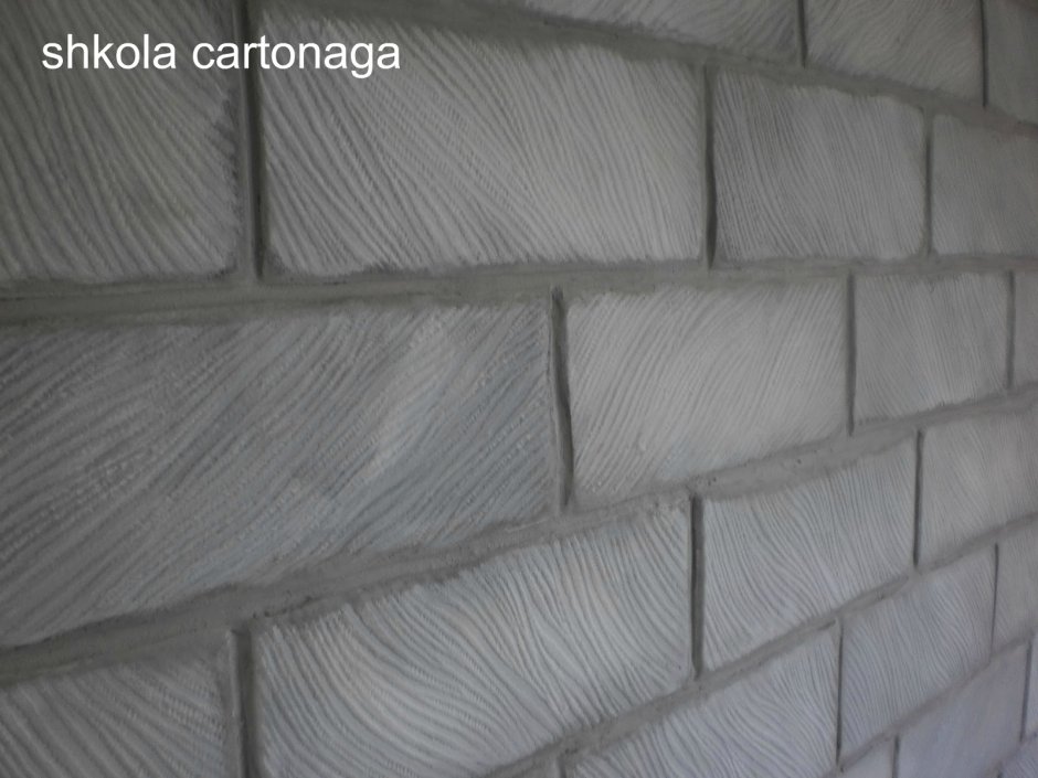 Имитация кирпича из потолочной плитки