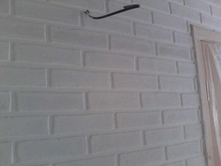Имитация кирпича из штукатурки