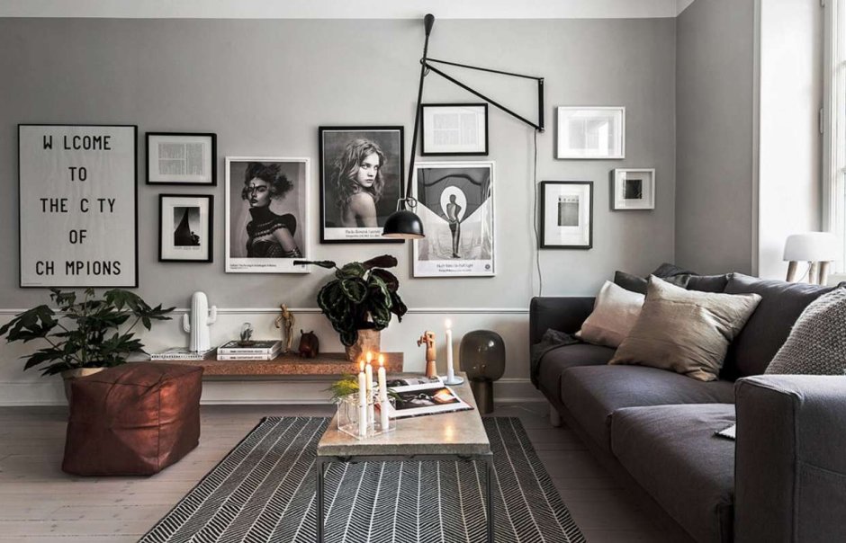 Постеры для интерьера в скандинавском стиле для гостиной