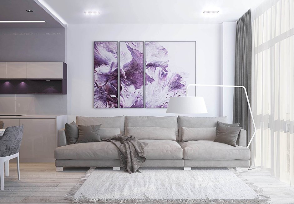 Панно на стену фиолетовое