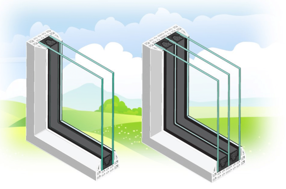 Двухкамерный стеклопакет Стис