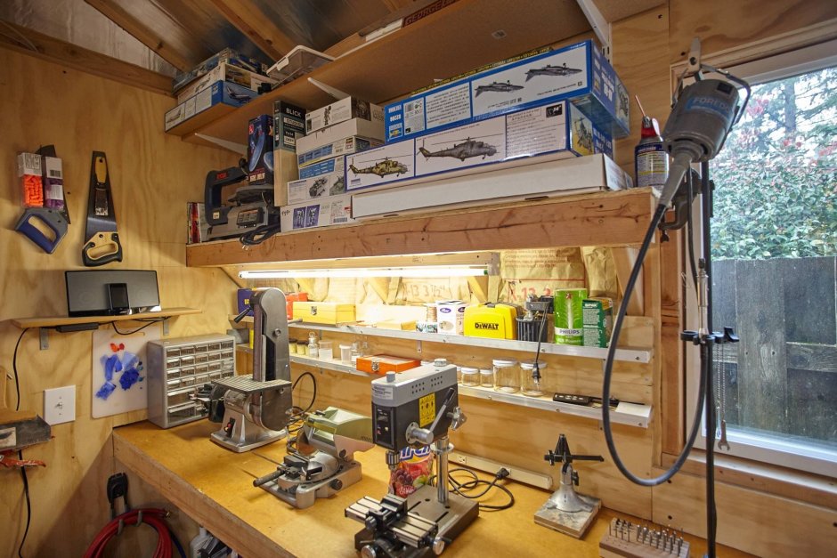 Мастерская моделиста на даче