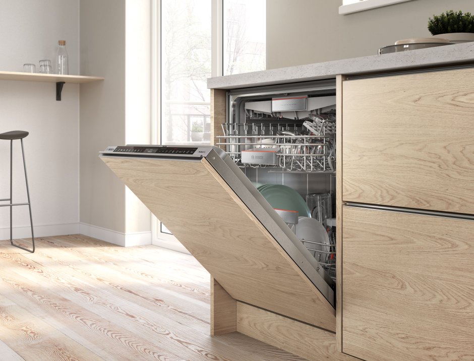 Встраиваемая посудомоечная машина 45 с торца кухни
