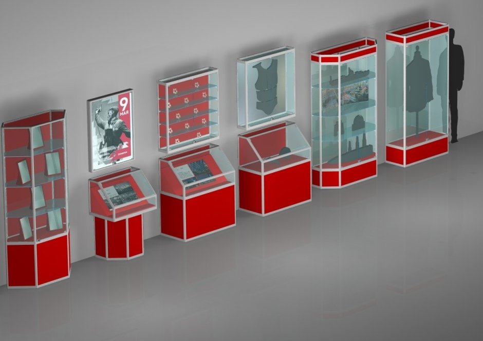 Тумба для экспонатов в музее