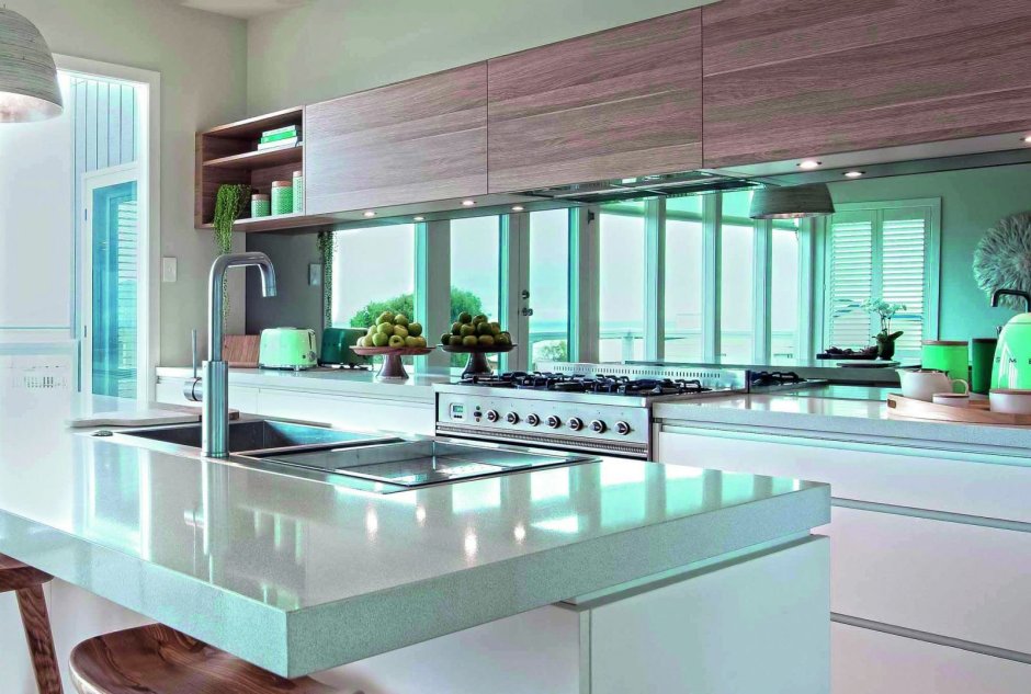 What are the materials for the Kitchen Mirror?